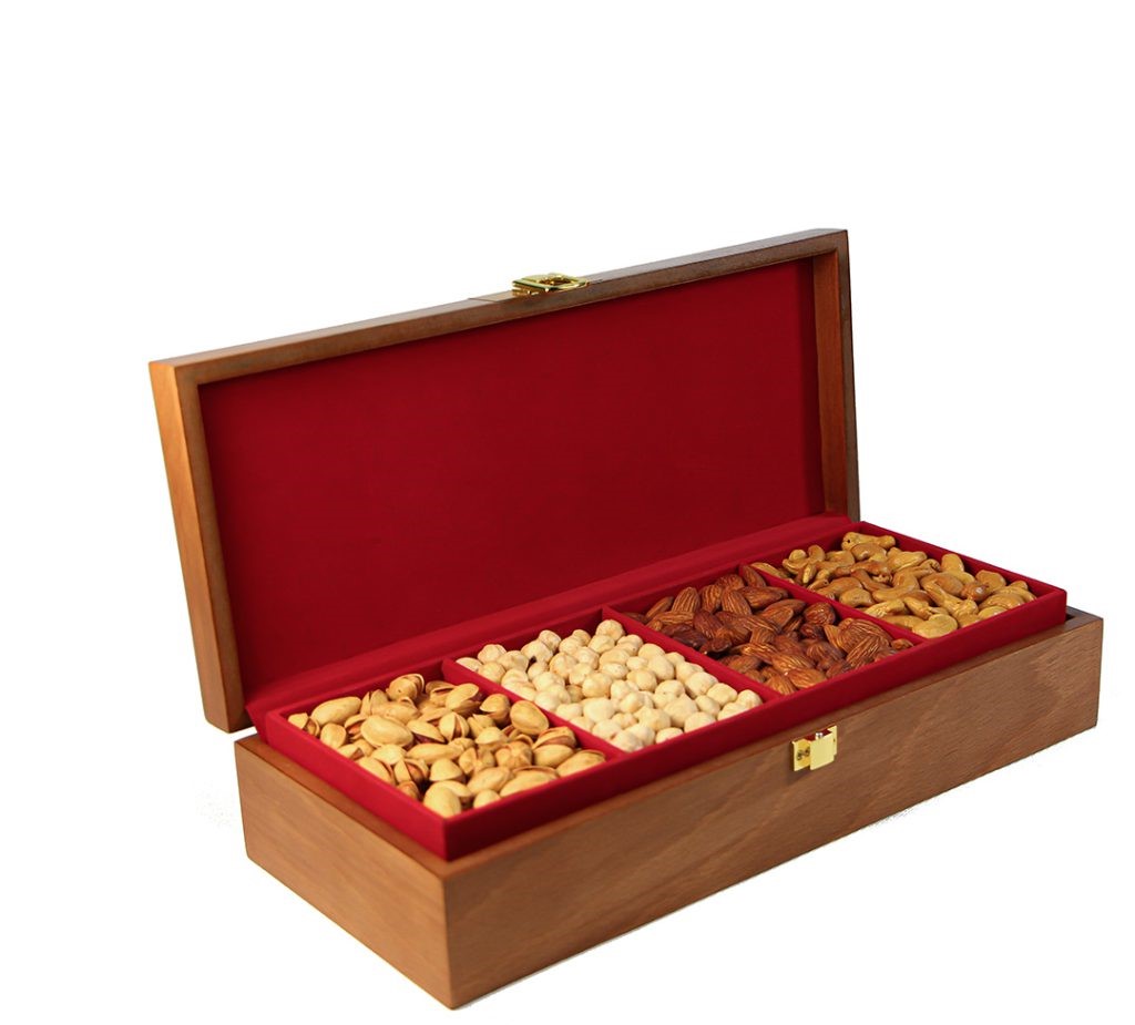 پک هدیه آجیل لوکس 1 کیلویی مدل آذرخش - تصویر 1